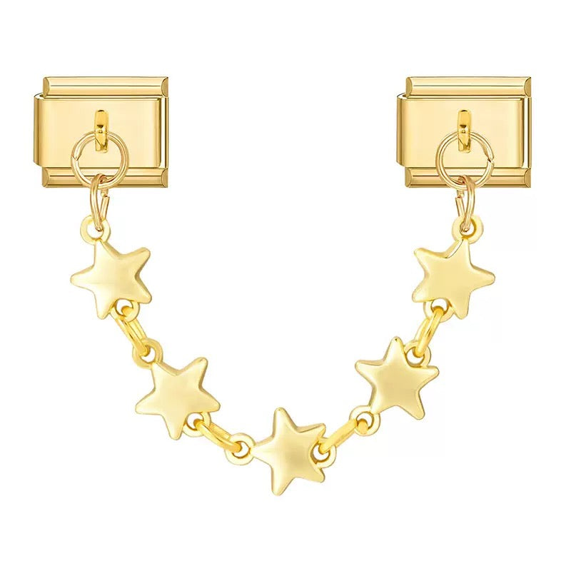 Double charm pendentif étoile