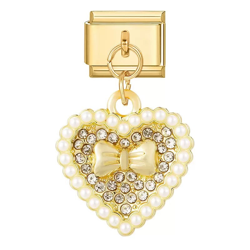 Pendentif cœur noeud