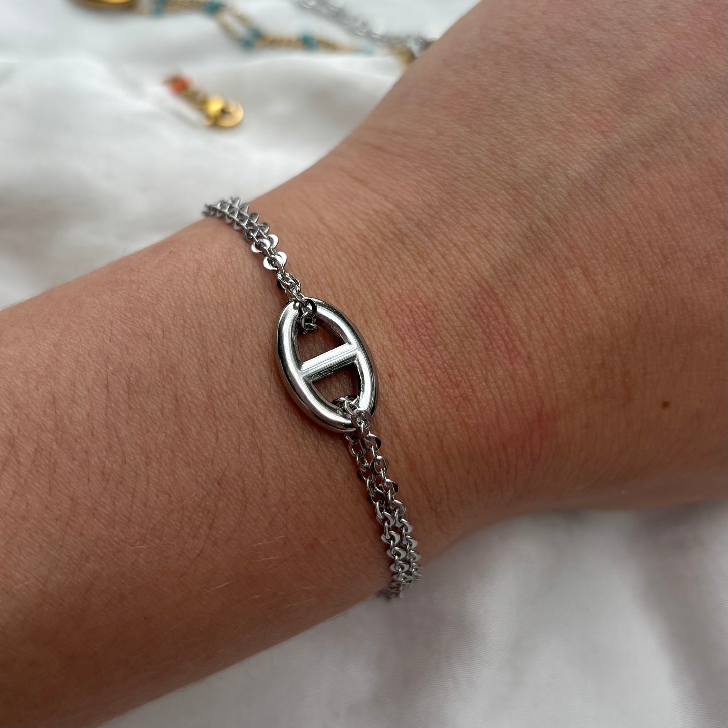 Bracelet CHANNEL argenté