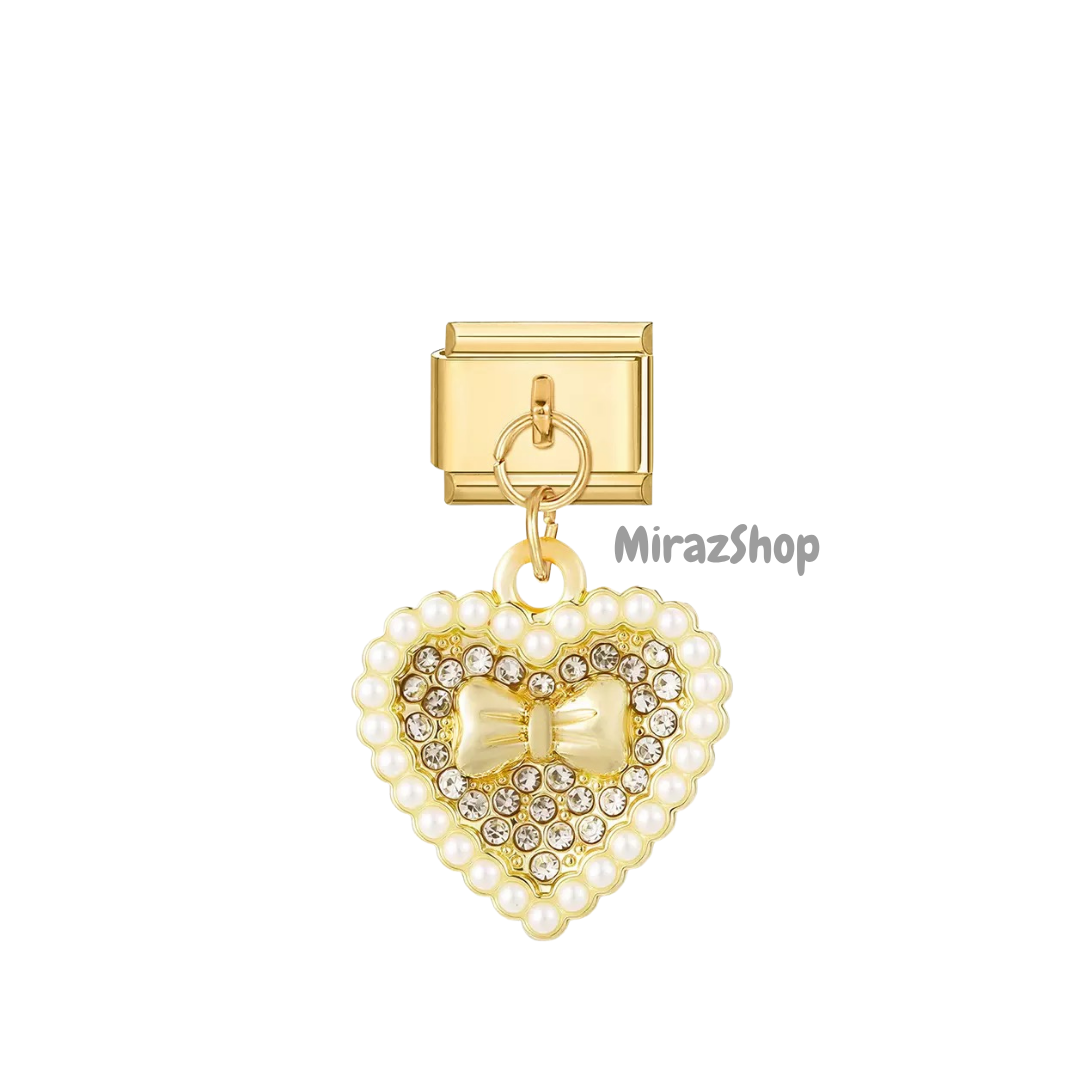 Pendentif cœur noeud