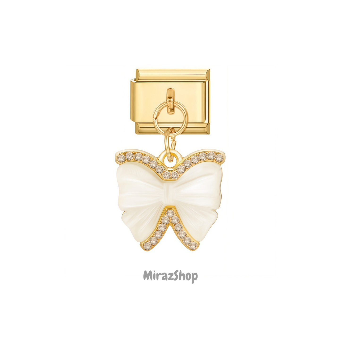 Pendentif noeud blanc