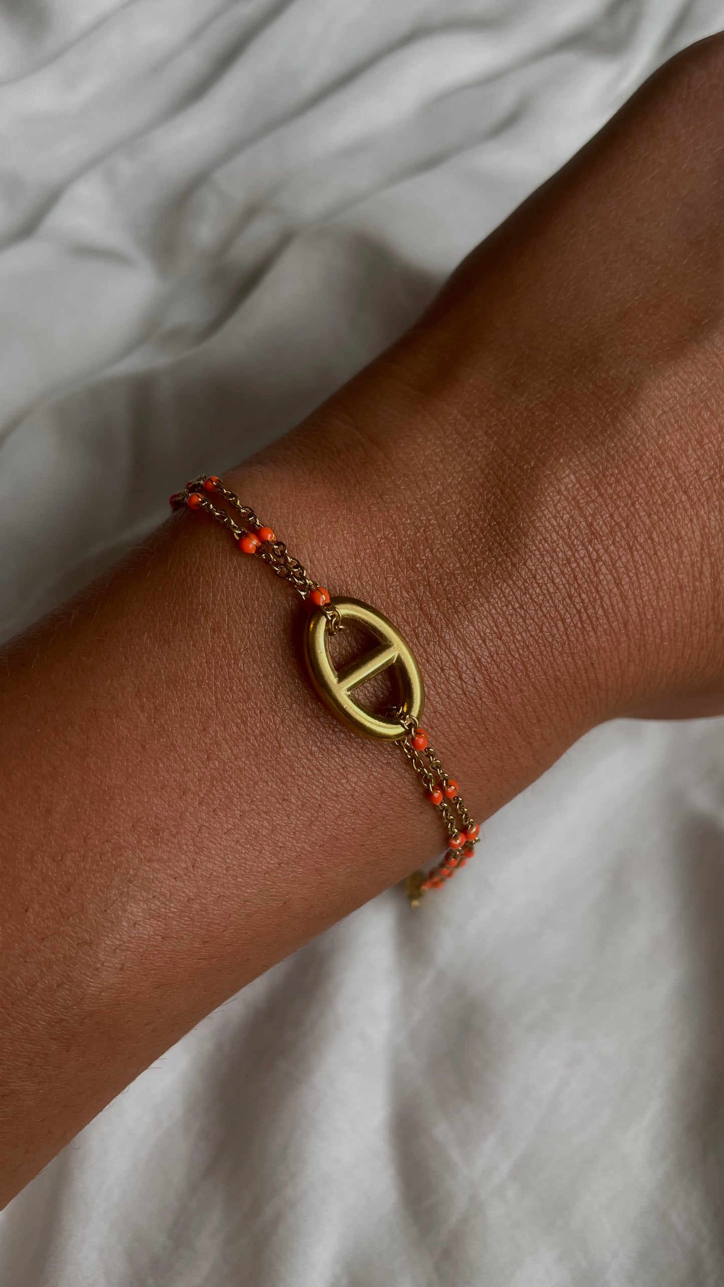 Bracet NIA orange doré