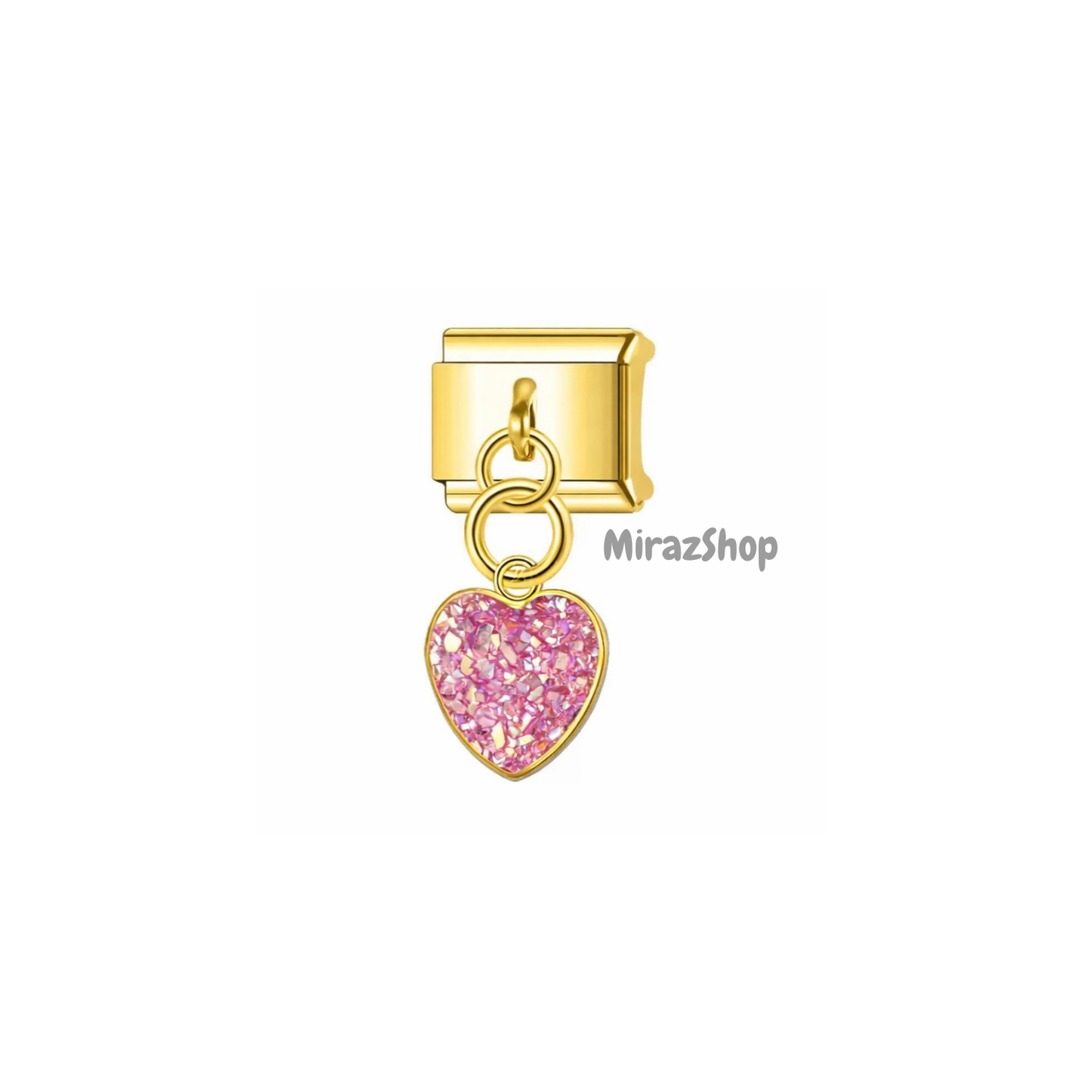 Pendentif cœur rose