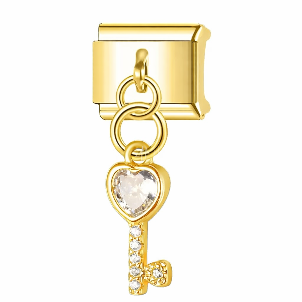 Pendentif clés strass