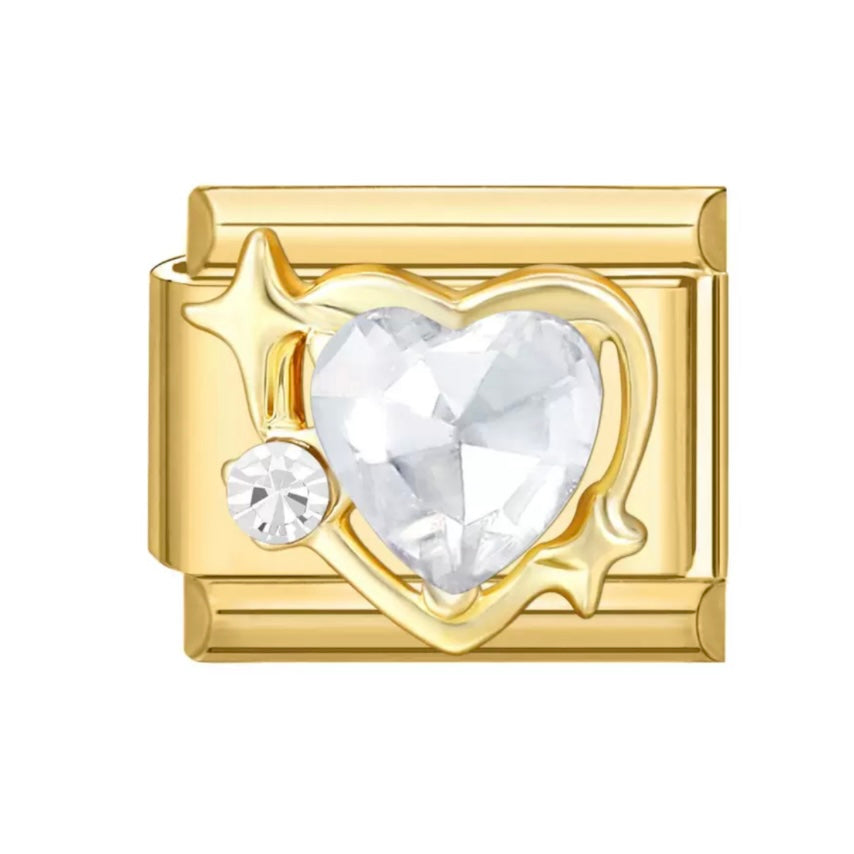 Cœur étoile et strass 2