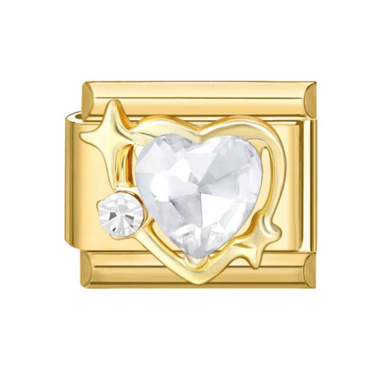 Cœur étoile et strass 2