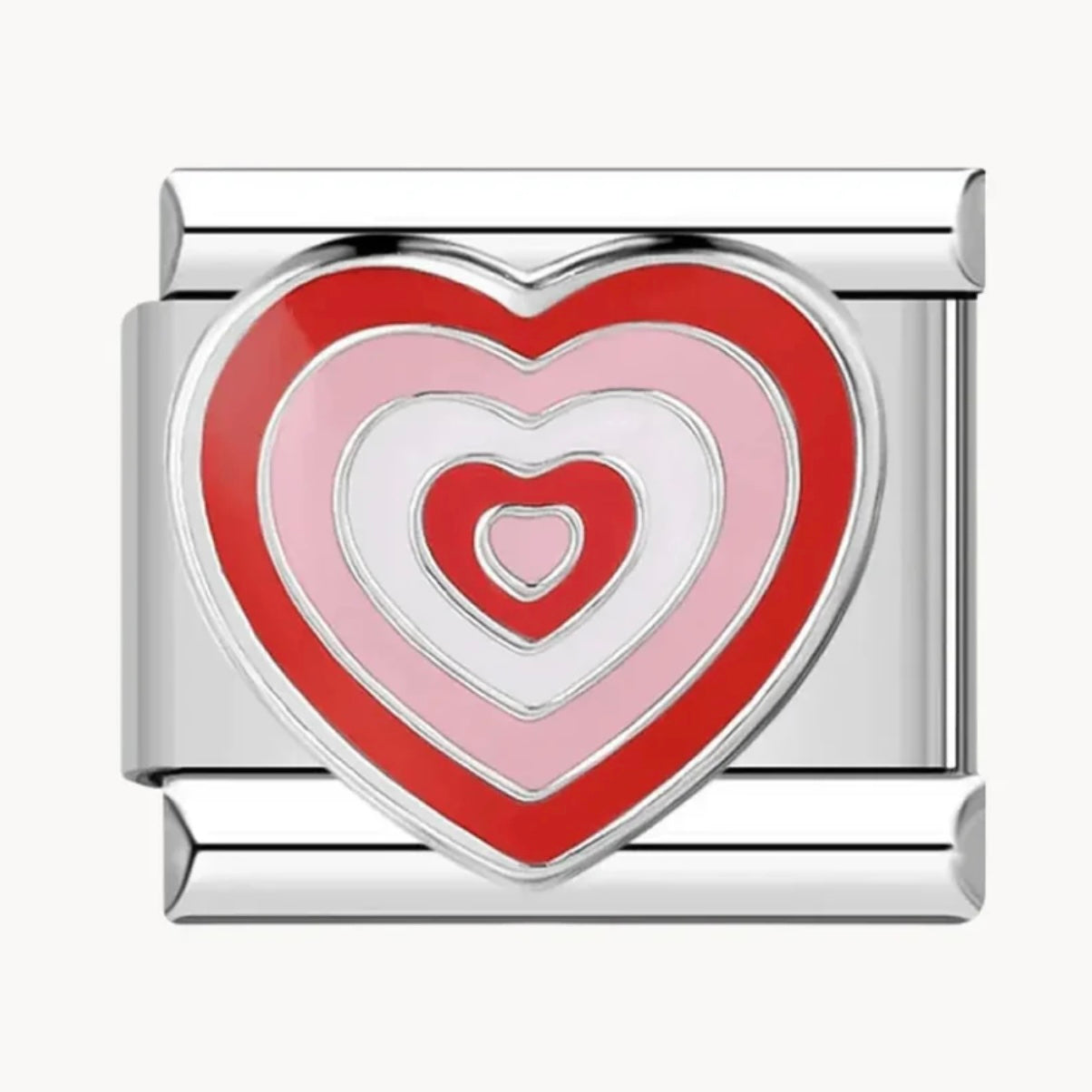 Coeur rouge et rose