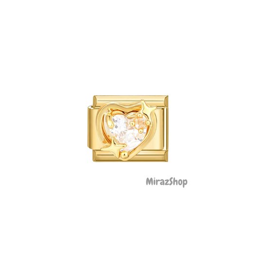 Cœur étoile et strass