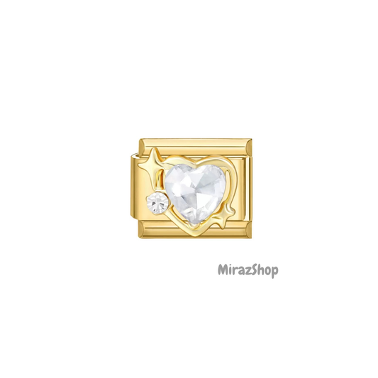 Cœur étoile et strass 2
