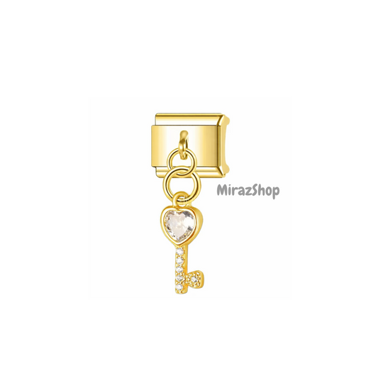 Pendentif clés strass