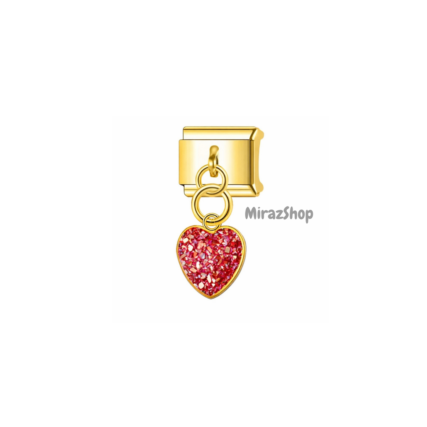 Pendentif cœur rouge