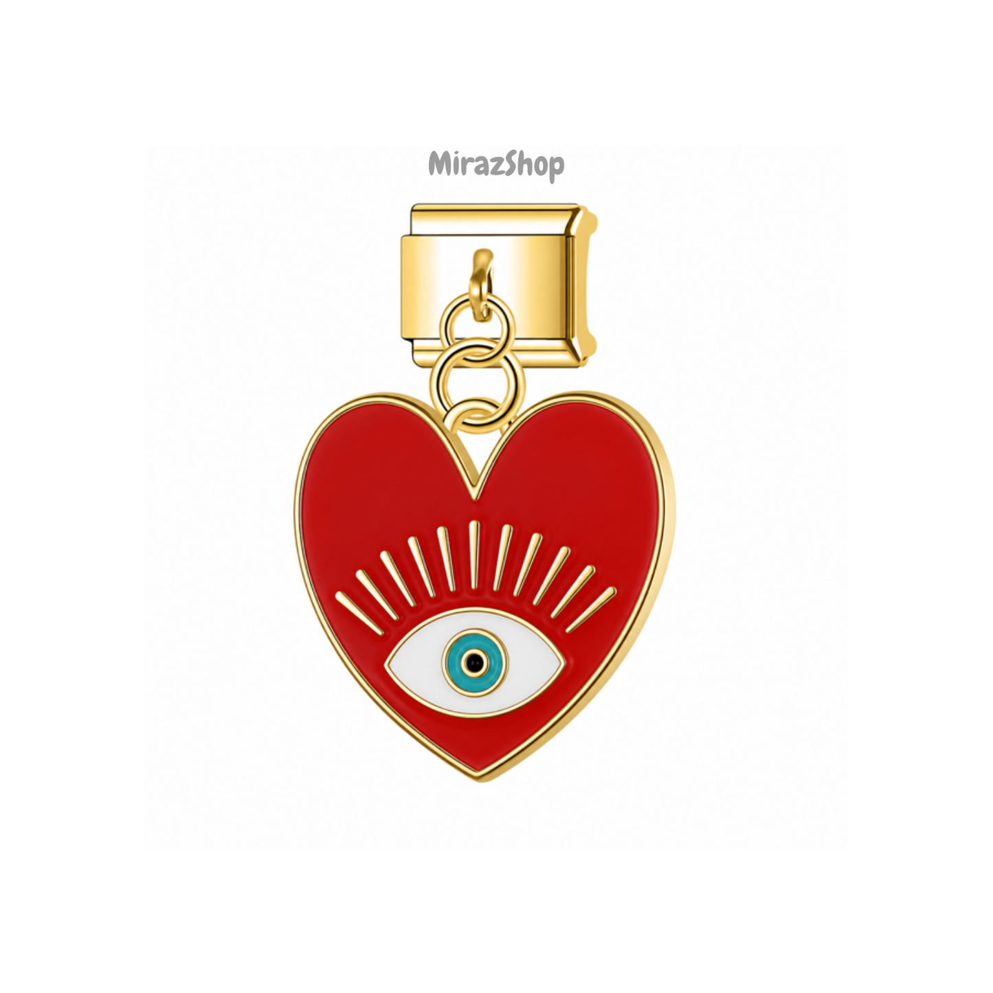 Pendentif cœur œil
