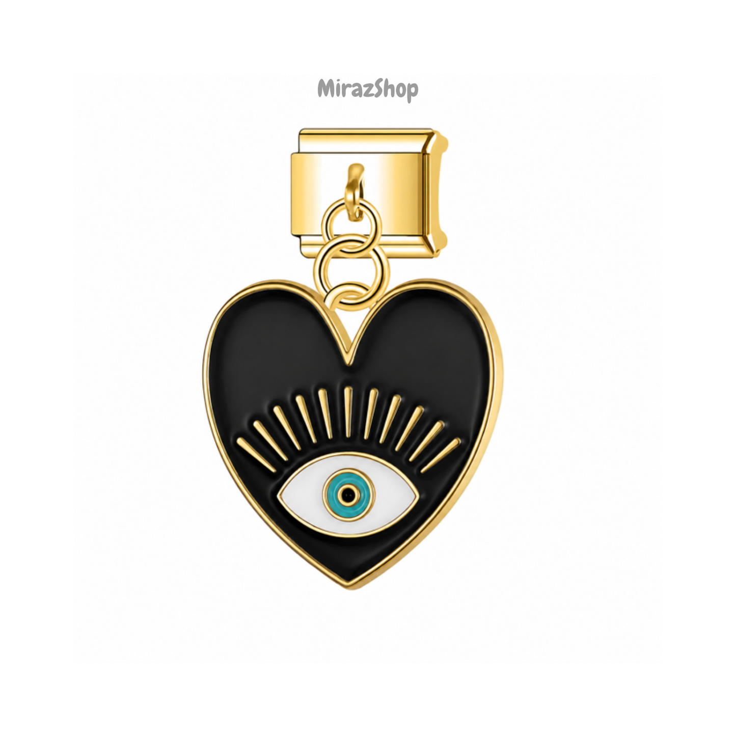Pendentif cœur œil