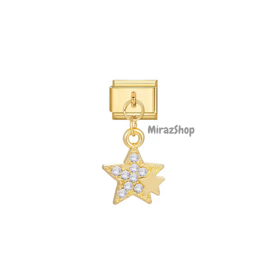 Pendentif étoile strass LEILA