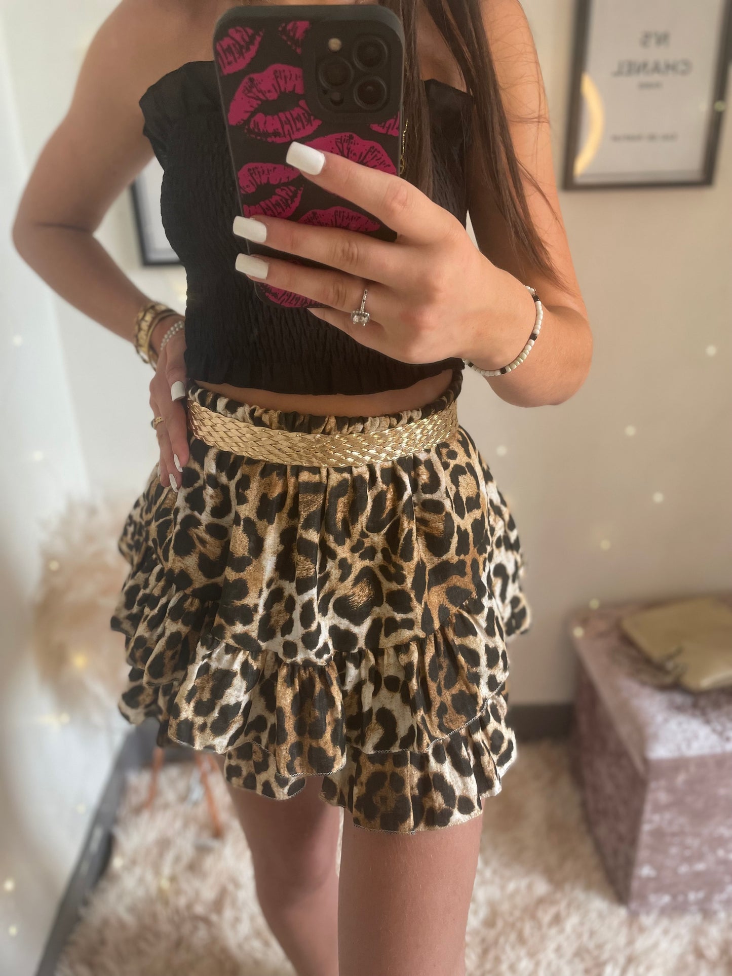 Jupe/short Leopardo
