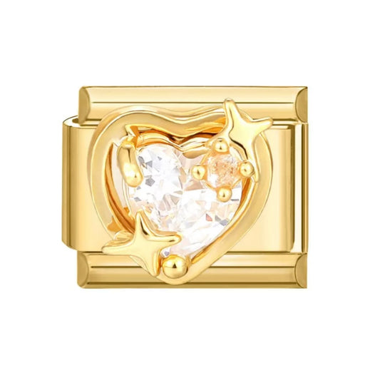 Cœur étoile et strass