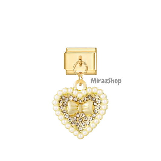 Pendentif cœur noeud