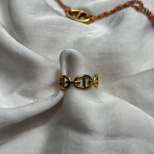 Bague AGATHA doré