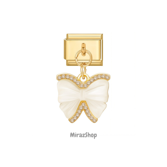 Pendentif noeud blanc