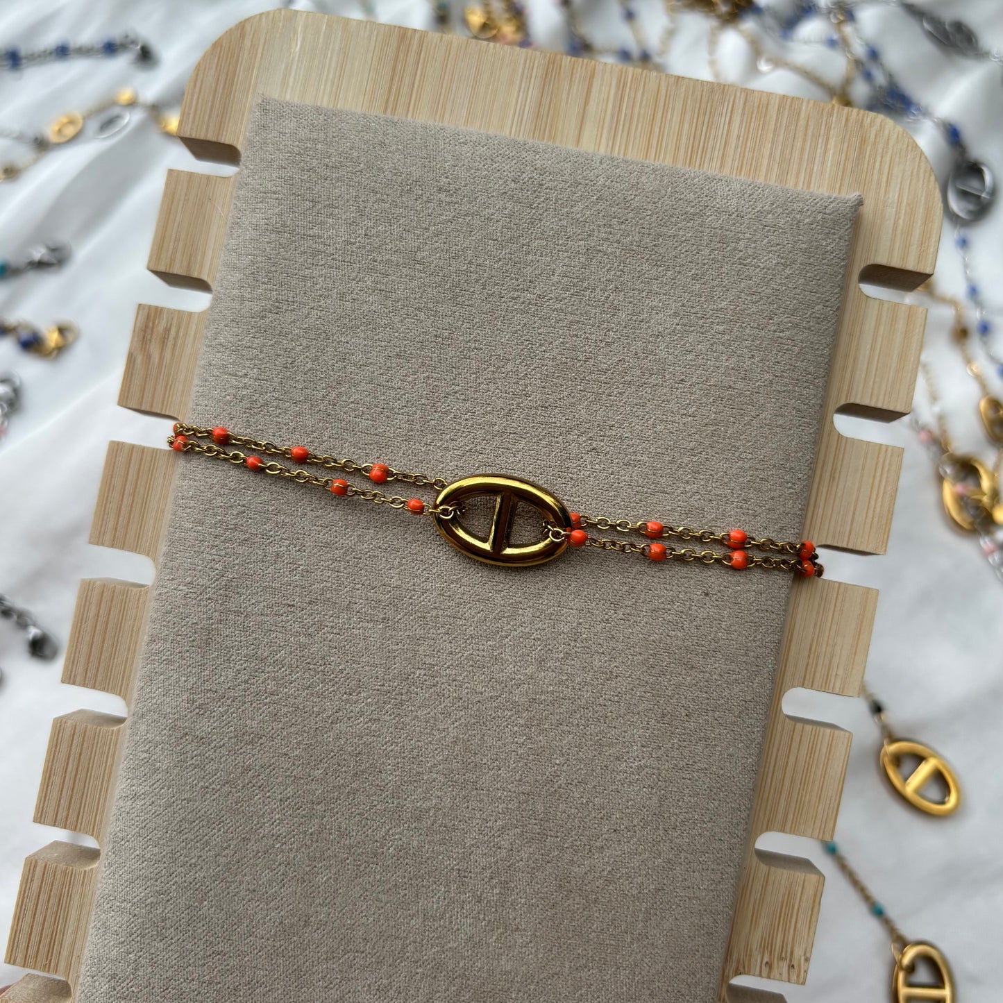 Bracet NIA orange doré