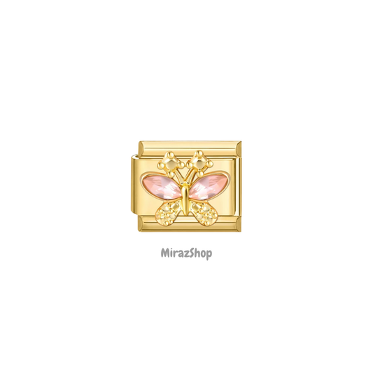 Papillon rose