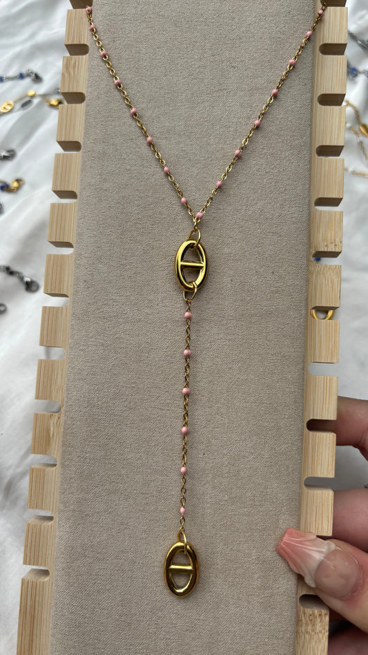 Collier NIA rose doré