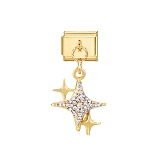 Pendentif étoiles strass