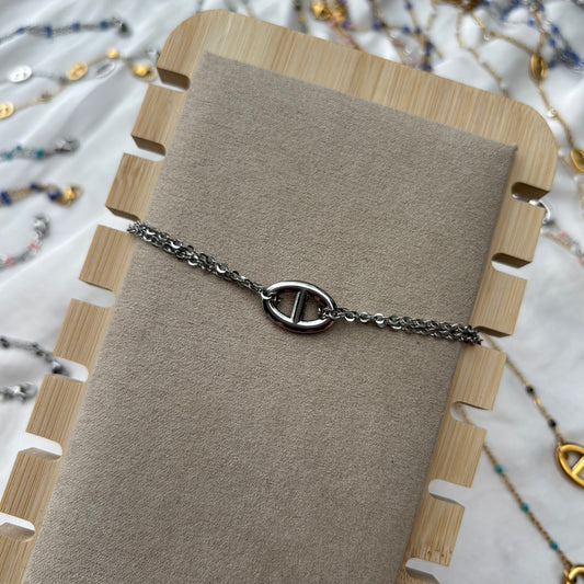 Bracelet CHANNEL argenté